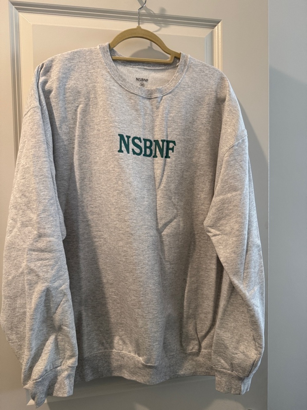 NSBNF Gray Crewneck Sweatshirt (Small Following)